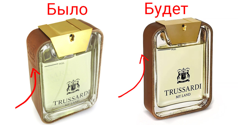 Изменения в оформлении флаконов Trussardi