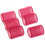 Бигуди липучки, 6шт., однотонные, цвет микс, d-4,5