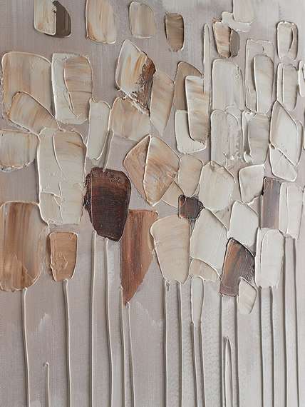 Панно декоративное fleur, 60х60 см, бежевое