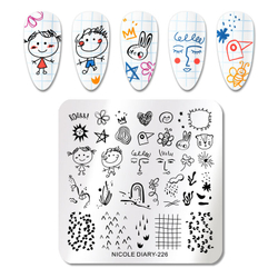 Пластина для стемпинга Nicole Diary 6*6 см 51564 ND-226