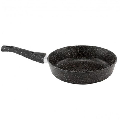 Сковорода-гриль алюминий, 26 см, антиприг, Горница, Гранит, сг2612аг, съем руч