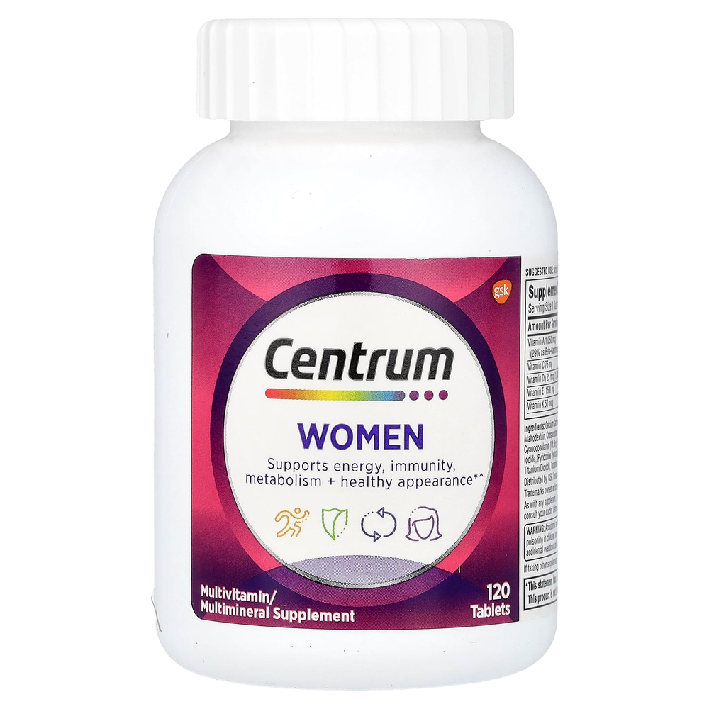 Centrum, Мультивитамины для женщин, 120 таблеток