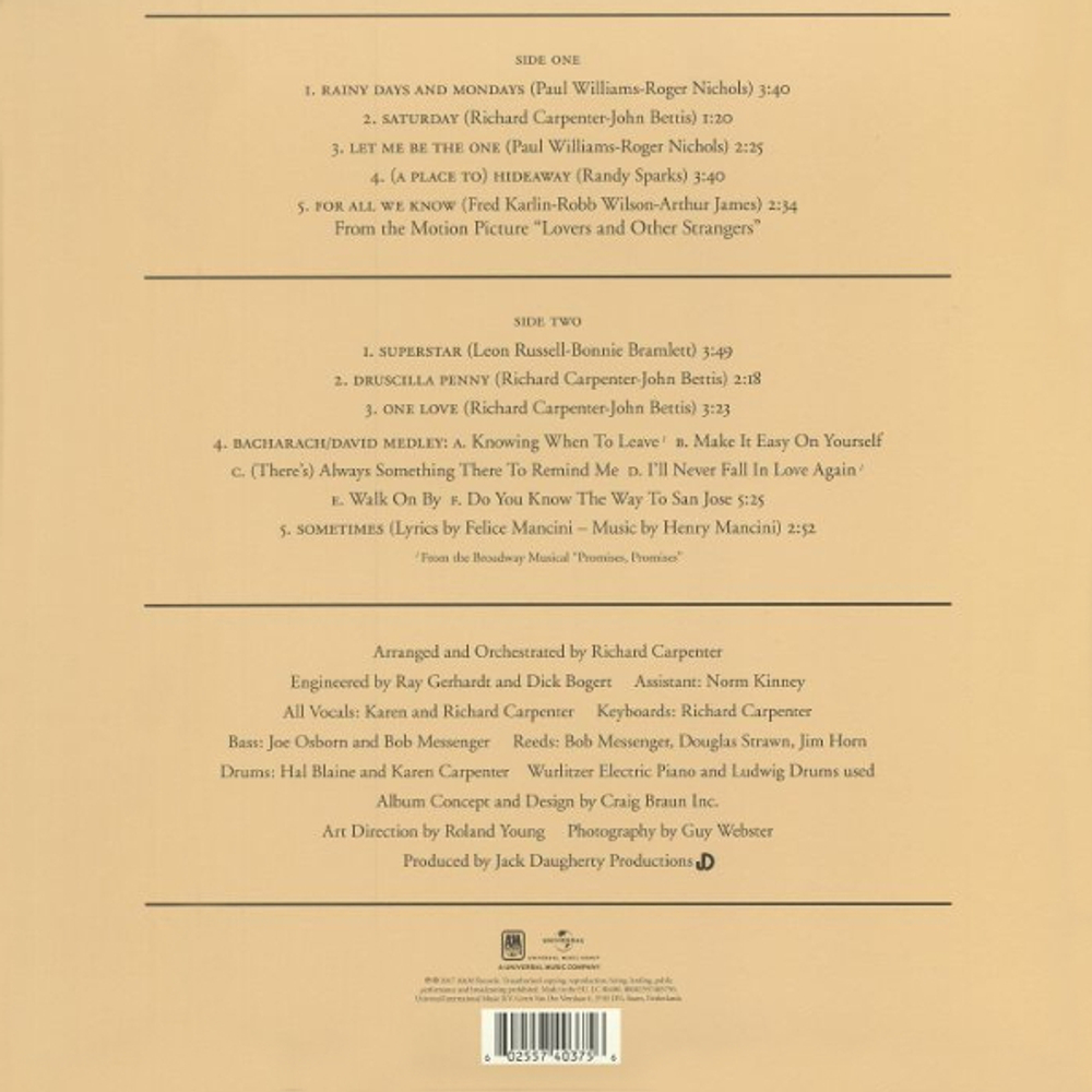 Carpenters / Carpenters (LP)