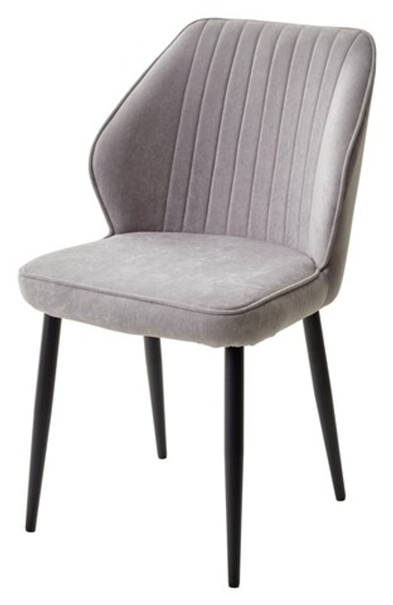 Стул VENA, цвет B22 Серый, велюр / черный каркас М-City