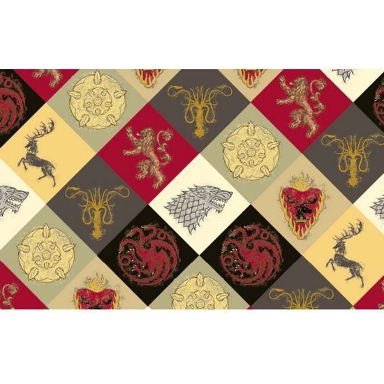 Э.ИгрПрест.Кардхолдер.Гербы домов(215х65 мм)