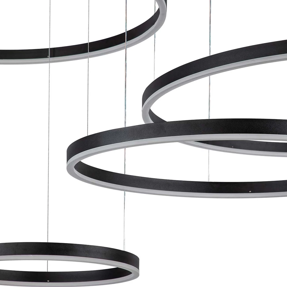 Подвесная люстра Indigo GALASS 14001/4P Black V000034L