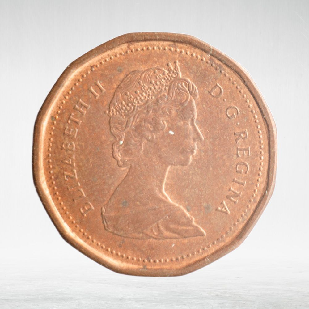 Canada, 1 Cent, 1988 – Elizabeth II (Second Portrait, 12-Sided Design), XF