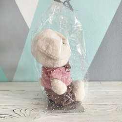 Прозрачный пакет с жестким дном, 11х17х60 см