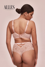 Трусики-стринг с высокой талией Glow (Размер: 40) (Цвет: пудровый)