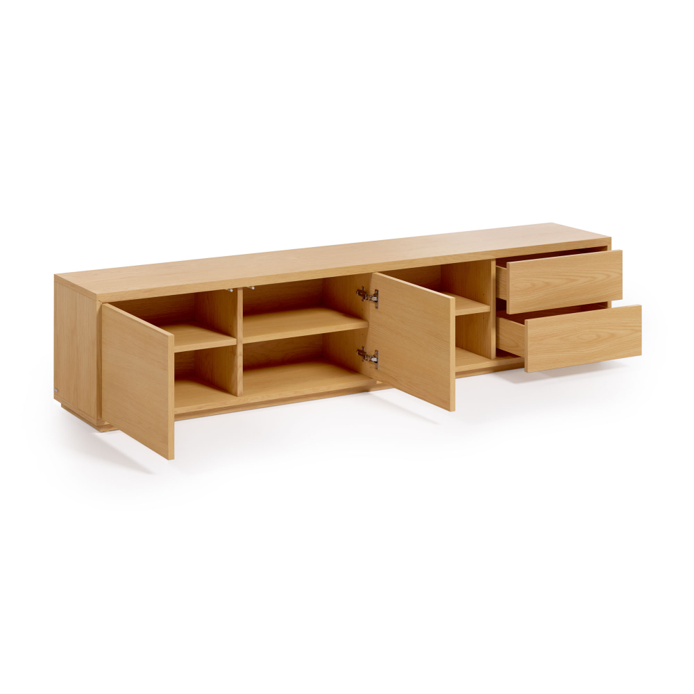 Подставка для TV La Forma (ex Julia Grup) Abilen из дуба с 2 ящиками 200 x 43,6 см
