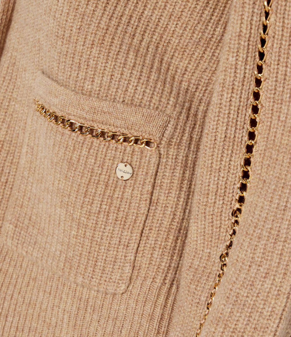 Хлопковый кардиган Marc Cain - бежевый(XC 39.13 M58)