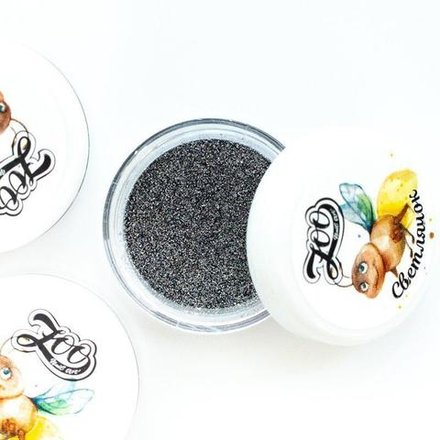 1602 Светоотражающий глиттер "Светлячок" 1 г тёмное серебро
