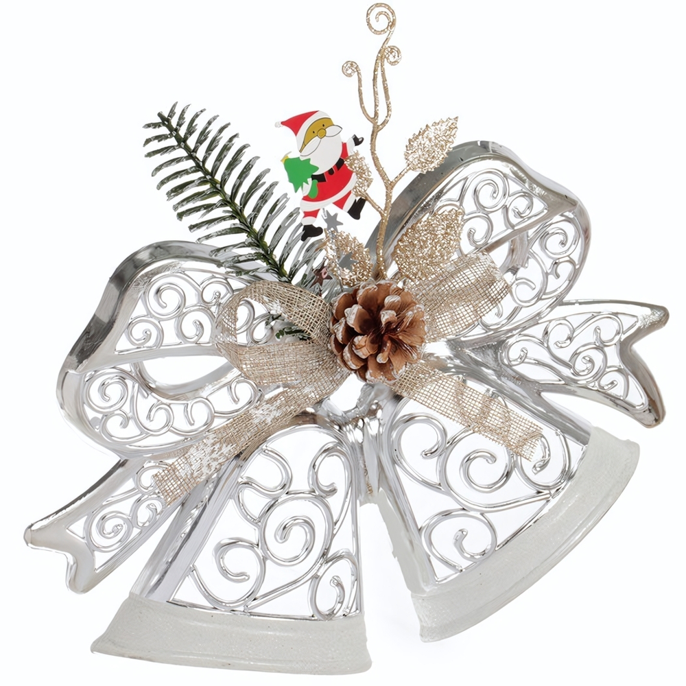 Украшение новогоднее «Лесная сказка» 28*21 см, Серебро
