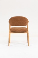 Стул обеденный Tavu с деревянными ножками терракотовый