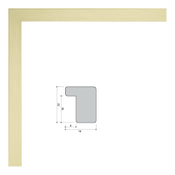 Фоторамка пластиковая 21х30 см, бежевая, структура дерева, арт. 2130.127316