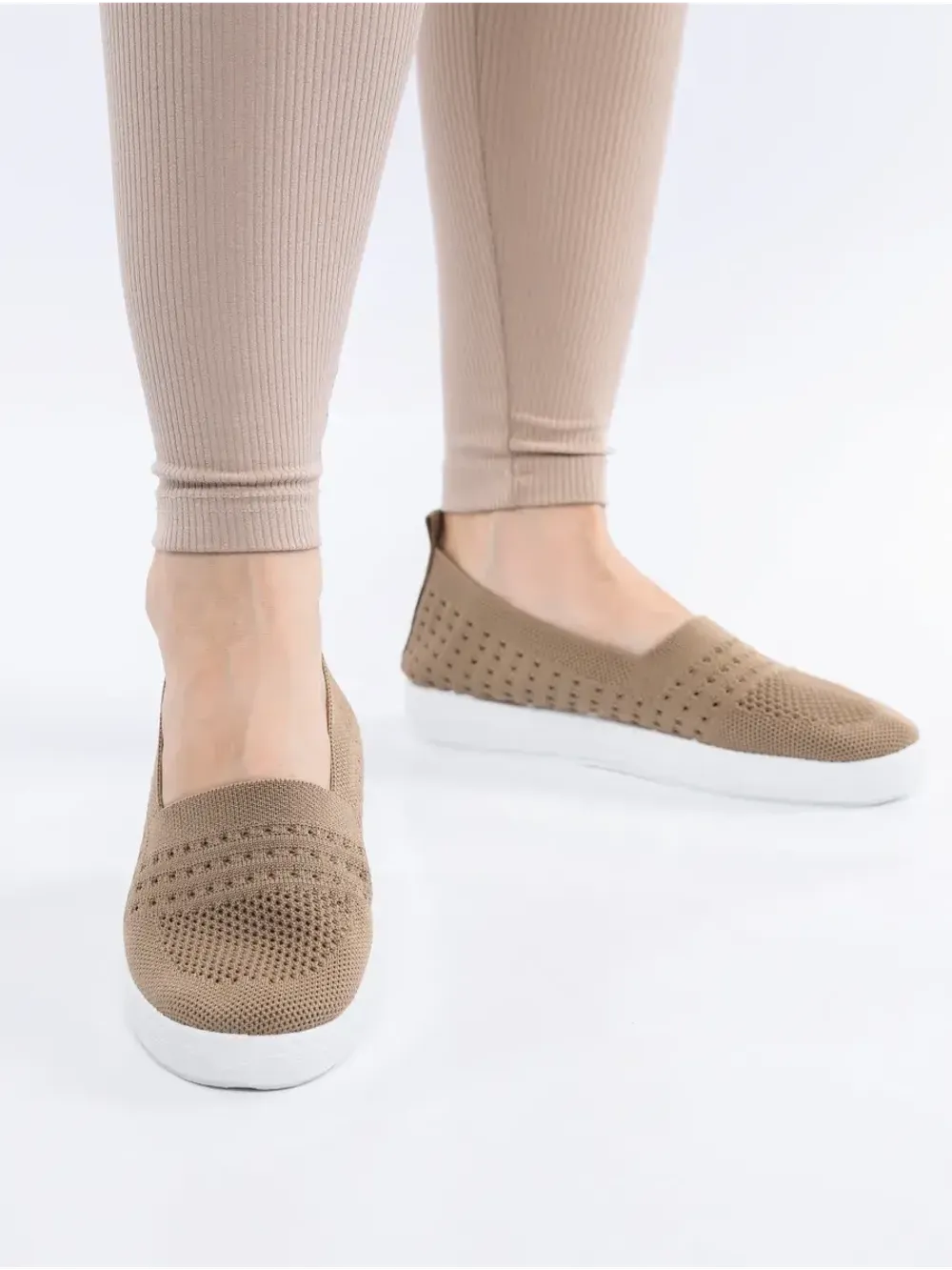 Мокасины летние текстильные