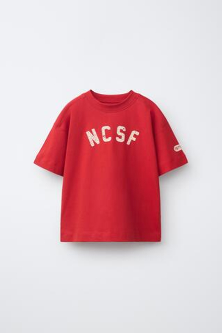 ZARA ФУТБОЛКА JOGGING, КРАСНЫЙ