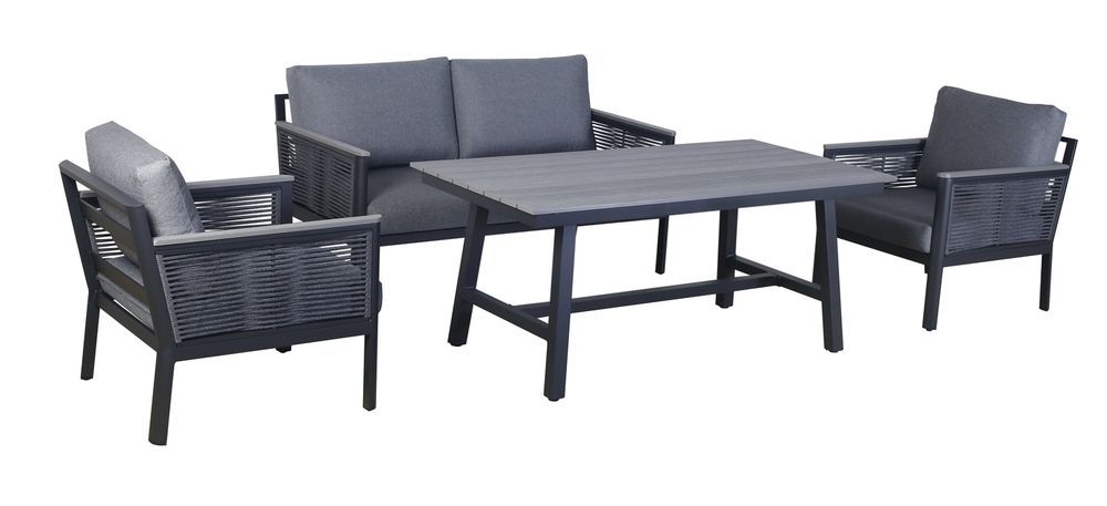 "Сан Ремо" комплект садовый для лаунж-зоны серый