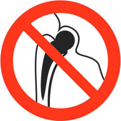 Р16 "Запрещается работа (присутствие) людей, имеющих металлические импланты"