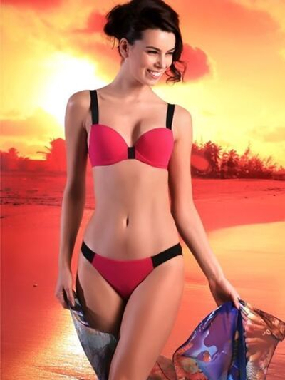 Раздельный push-up купальник (Размер: B/L) (Цвет: лаймовый)