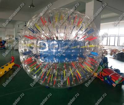 Светящийся зорб "Вселенная" ТПУ, усиленные сиденья, диаметр 3 м