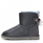 Угги Bailey Bow Mini Metallic Grey