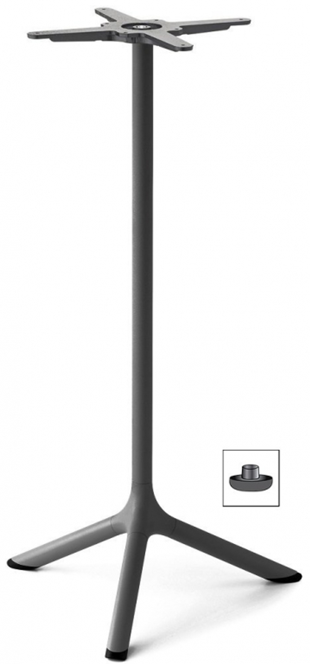 Стол ламинированный барный Scab Design Tripe, антрацит, зернистый