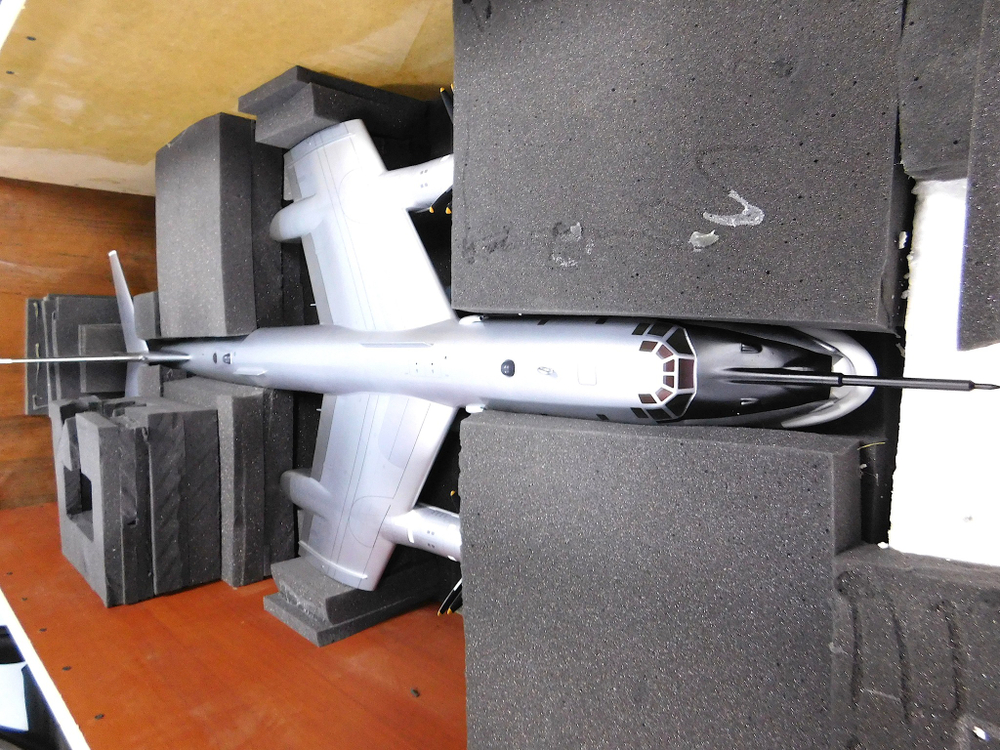 Модель самолета Ту-95 (М1:32, ВВС России, Дубна)