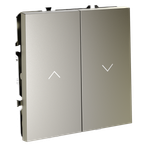 Выключатель встраиваемый VOLTUM S70 для жалюзи 10А, (шелк)