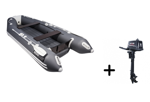 Аква 3400 НДНД + PARSUN T 5.0 BMS (комплект лодка + мотор)