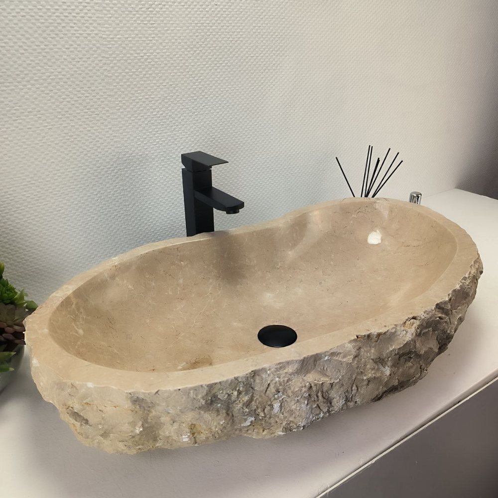 Раковина из мрамора Erozy Cream EM-62828 81*46*16 17