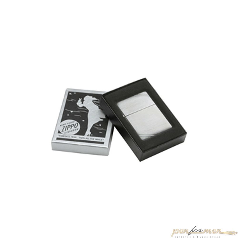 Зажигалка Zippo 1935 Replica™ Brushed Chrome серебристая матовая (1935)