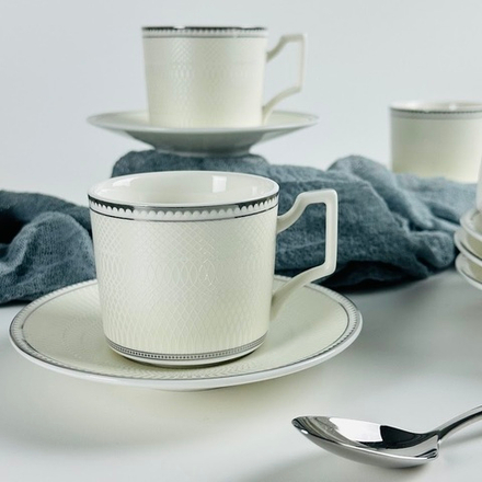 Lenardi 244-055 Кофейный набор 12пр. 130мл в под.уп.(х12)Фарфор