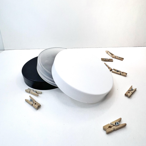 Крышка пластик белая 89мм