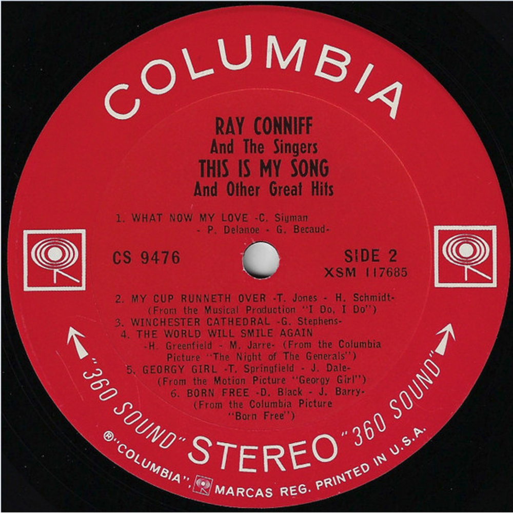 Ray Conniff And The Singers / This Is My Song And Other Great Hits (LP)