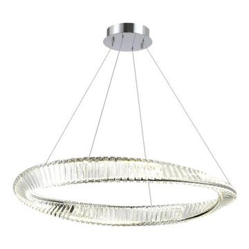Светильник подвесной LED 58W 4000K SL6204.121.01 хром/прозрачный Ritorto ST-Luce