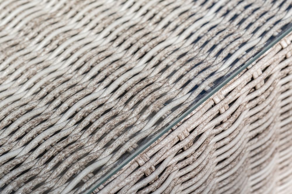 "Лунго" трансформирующаяся лаунж-зона из искусственного ротанга, цвет бежевый