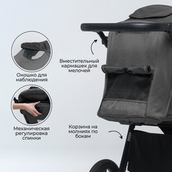 Прогулочная коляска BubaGO Bass