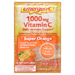 Emergen-C, Витамин C, смесь ароматизированных газированных напитков, супер-апельсин, 1000 мг, 30 пакетиков по 9,1 г (0,32 унции)