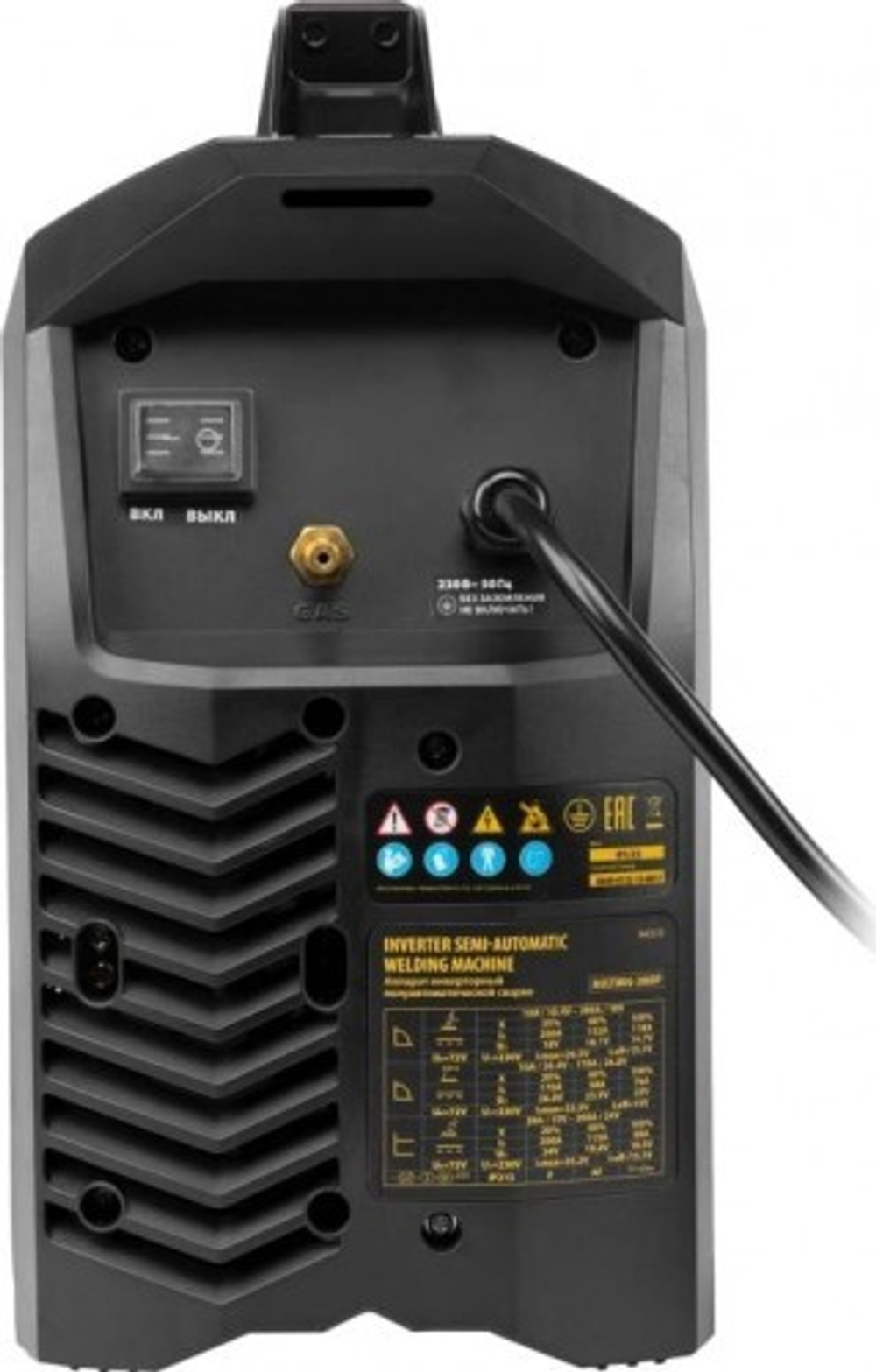 Сварочный полуавтомат Denzel MultiMIG-200DP Synergy Double Pulse 94313