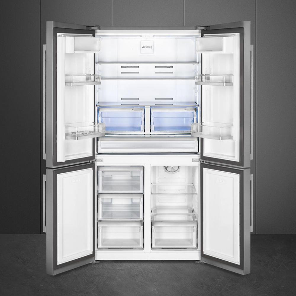 Отдельностоящий 4-х дверный холодильник Side-by-Side Smeg FQ60XDE