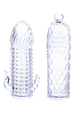 Набор из 2 прозрачных насадок на член Seductive Tickler Sleeves Set