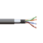 Кабель витая пара TERACOM PRO Cat.5E F/UTP 4 пары solid внешний 24AWG оболочка LDPE цвет черный (упак. 305м) (305.00 шт.)