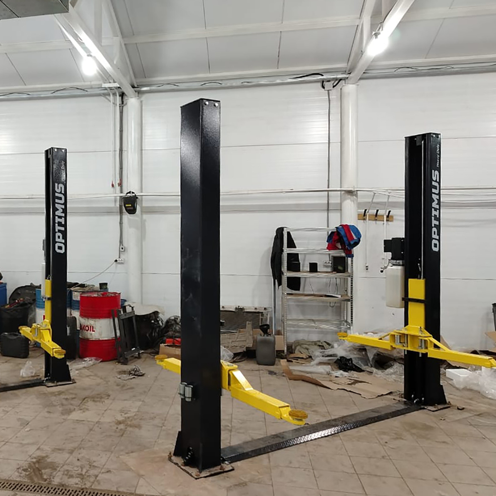 SF-OPT-4T/220 Подъемник двухстоечный с нижней синхронизацией 4 тонны, двухст. разбл., 220В