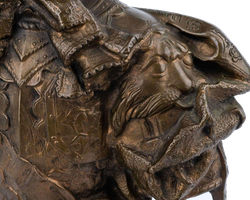 Бронзовый бюст Петра I. Скульптор А. С. Чаркин. Бронза, литьё. «Монументскульптура», Ленинград, 1980