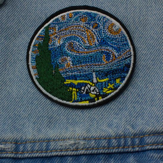 Нашивка на рюкзак и на одежду. Звездная ночь