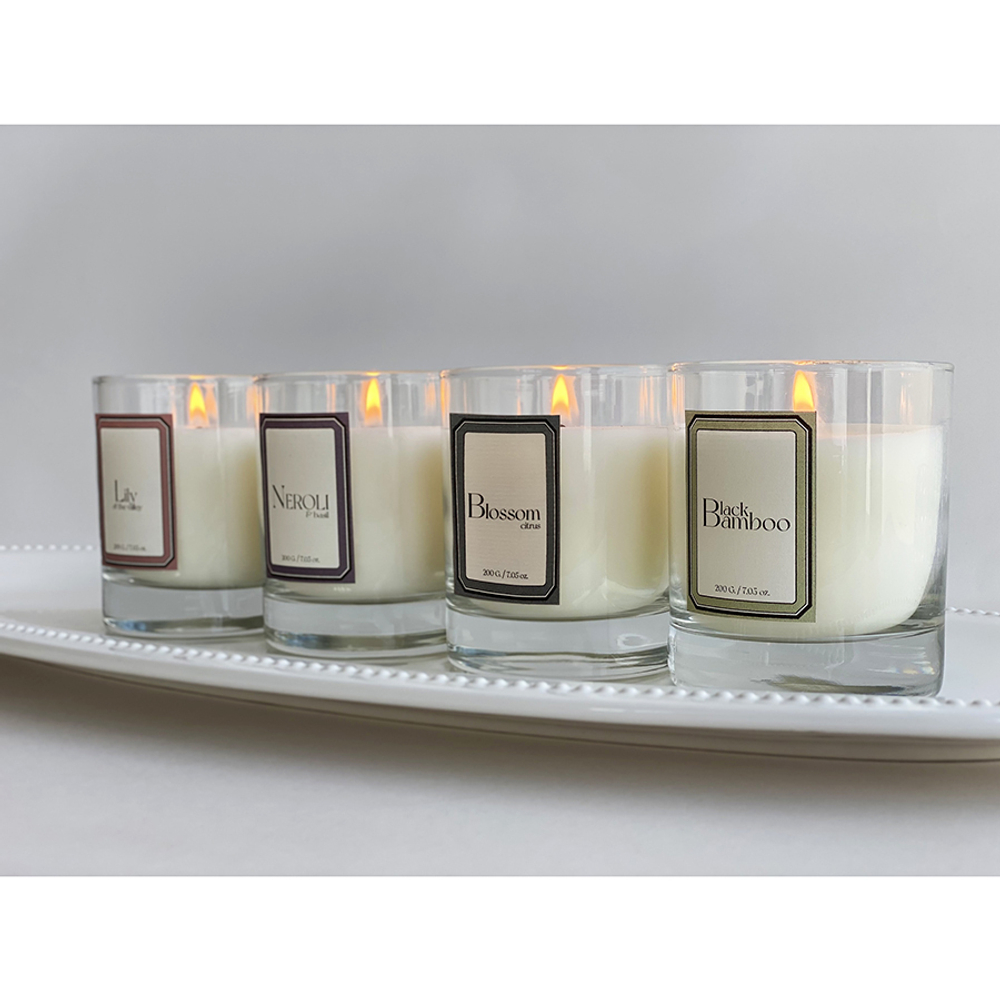 Свеча ароматическая sublime, neroli&basil, 40 ч