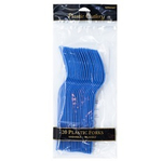 Вилка пласт Bright Royal Blue 20шт