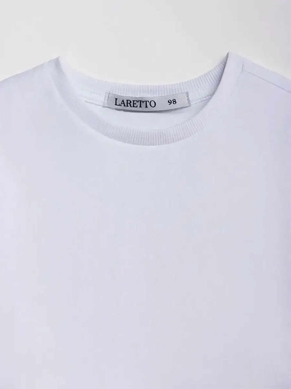 Футболка детская оверсайз укороченная базовая