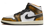 Jordan 1 Mid Se Orange Wear Away